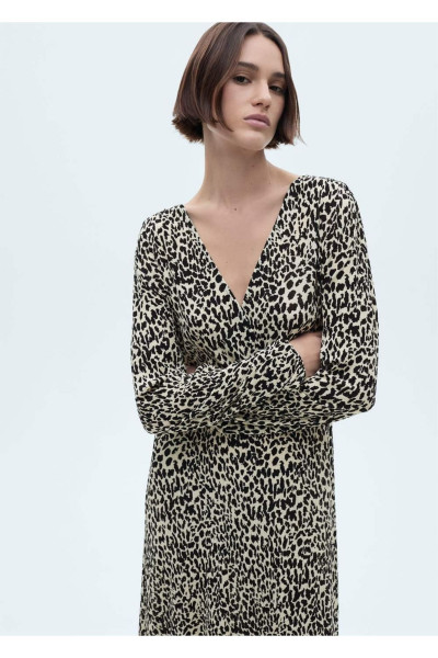 Uzun leopar elbise Uzun leopar elbise
