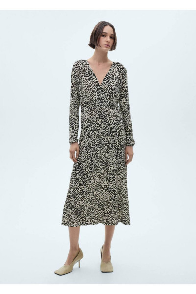 Uzun leopar elbise Uzun leopar elbise