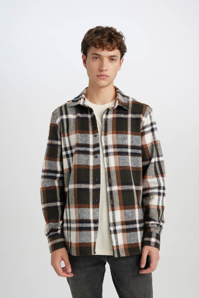 Regular Fit Normal Kesim Kareli Oduncu Flanel Uzun Kollu Gömlek S9275az24au Regular Fit Normal Kesim Kareli Oduncu Flanel Uzun Kollu Gömlek S9275az24au