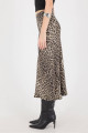 Leopar Desenli Midi Boy Saten Etek E16126-P11 Leopar Desenli Midi Boy Saten Etek E16126-P11