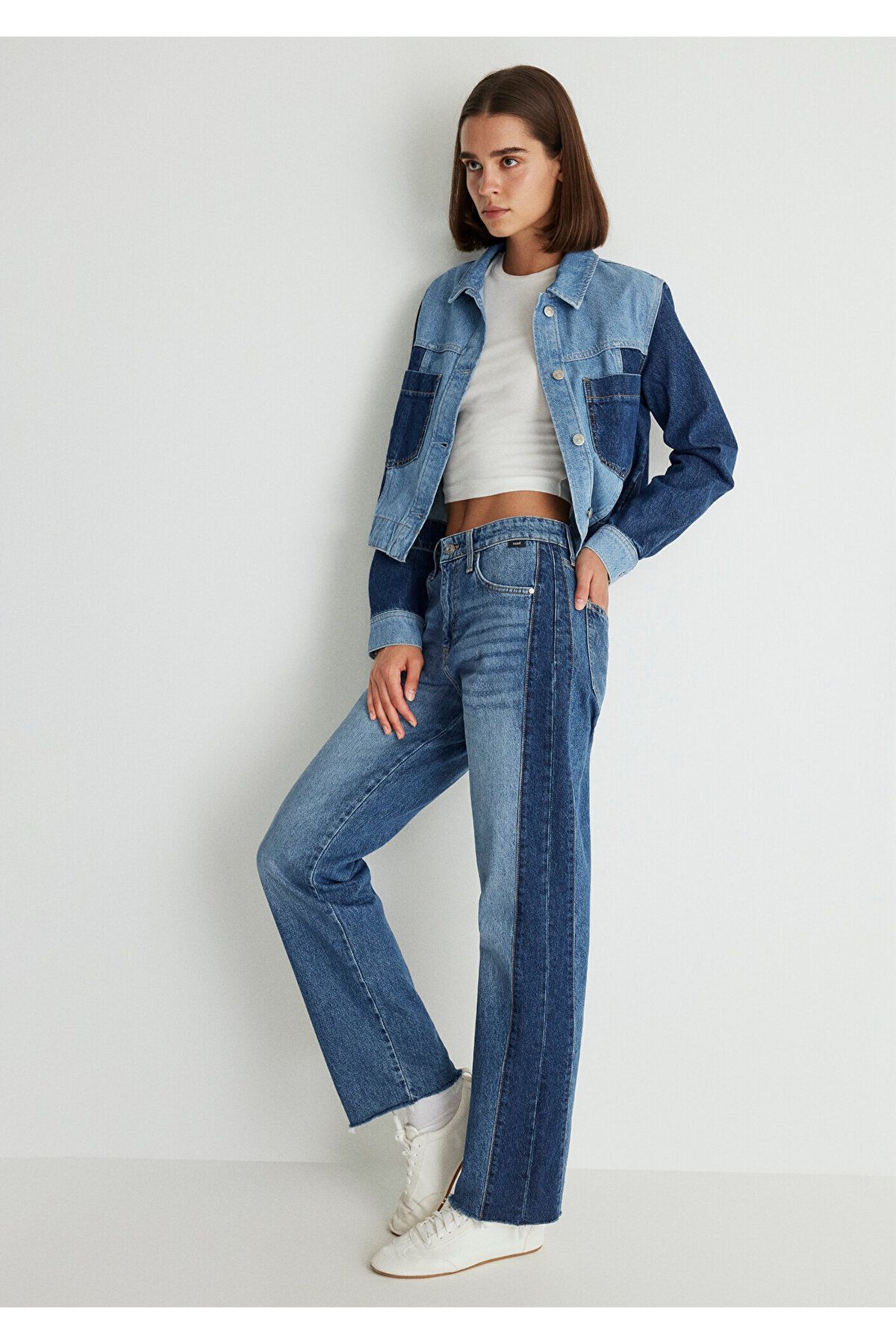 Savannah Recycled Blue Parçalı Jean Pantolon 1010616-87976 Savannah Recycled Blue Parçalı Jean Pantolon 1010616-87976