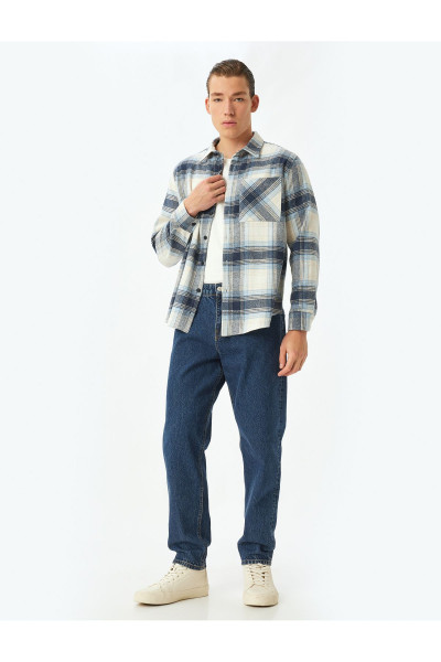 Oduncu Gömleği Uzun Kollu Cep Detaylı Oduncu Gömleği Uzun Kollu Cep Detaylı