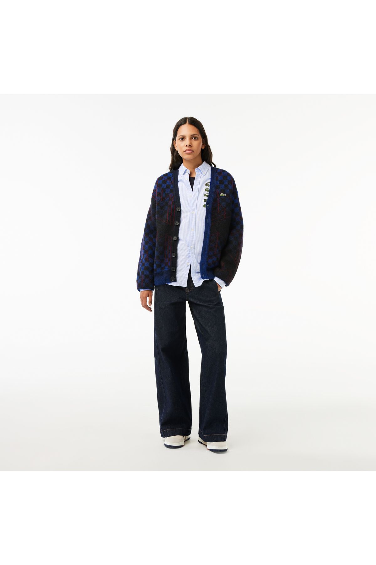 Unisex Regular Fit Düğmeli Yaka Çizgili Organik Pamuk Mavi Gömlek Unisex Regular Fit Düğmeli Yaka Çizgili Organik Pamuk Mavi Gömlek