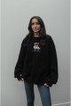 Siyah Ayıcık Baskılı Sweatshirt Siyah Ayıcık Baskılı Sweatshirt