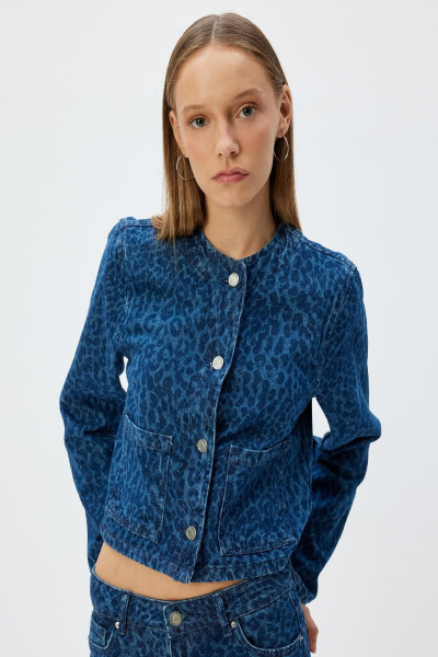 Orta Indigo Kadın Ceket 5WAL50056MD Orta Indigo Kadın Ceket 5WAL50056MD