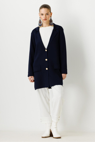 Triko Ceket Lacivert Triko Ceket Lacivert