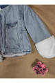 Oversize Peluş Kot Ceket Oversize Peluş Kot Ceket