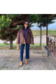 ZR Model Acı Kahverengi Su İtici Özel Kumaş Teddy Kaban Mont ZR Model Acı Kahverengi Su İtici Özel Kumaş Teddy Kaban Mont