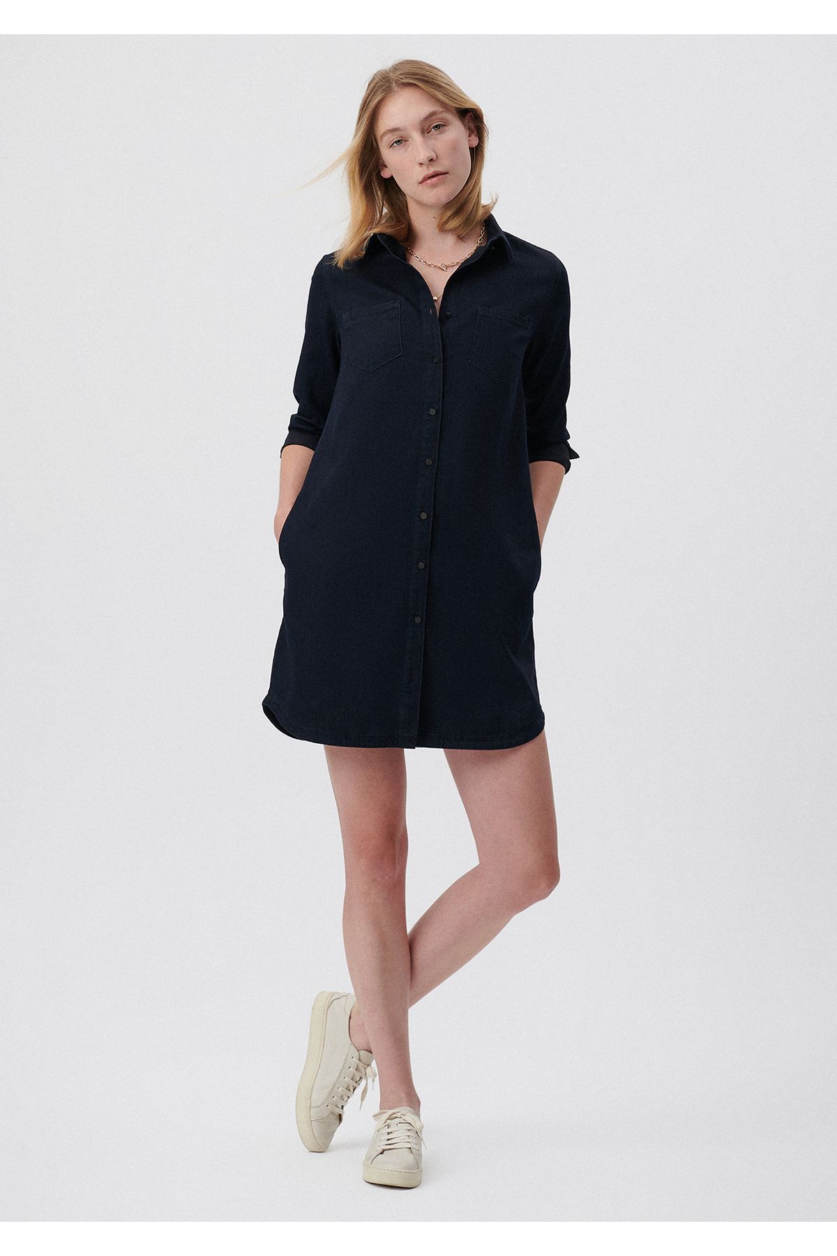 Liz Casual Indigo Si Jean Elbise 130656-85601 Liz Casual Indigo Si Jean Elbise 130656-85601