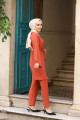Kuşaklı Detaylı Tesettür Kimono Takım Kuşaklı Detaylı Tesettür Kimono Takım