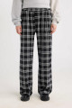 Wide Leg Geniş Bol Paça Kareli Normal Bel Lastikli Cepli Pijama Pantolon D9548AX24WN Wide Leg Geniş Bol Paça Kareli Normal Bel Lastikli Cepli Pijama Pantolon D9548AX24WN