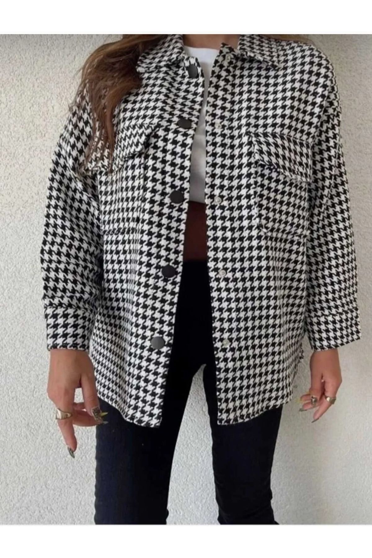 Kazayağı Desenli Oduncu Gömlek Kazayağı Desenli Oduncu Gömlek