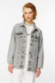 Taş Detaylı Jean Ceket GRİ Taş Detaylı Jean Ceket GRİ