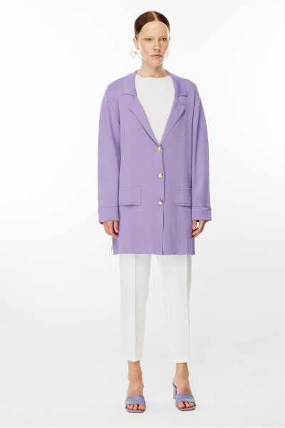 Triko Ceket LİLA Triko Ceket LİLA