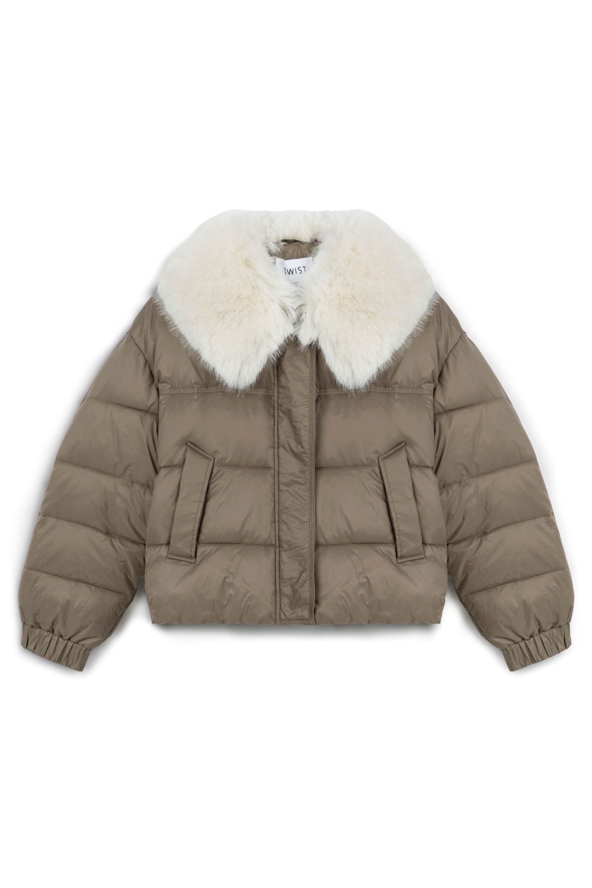 Suni kürk mıx puffer mont Suni kürk mıx puffer mont