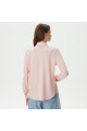 Kadın Slim Fit Organik Pamuk Pembe Gömlek Kadın Slim Fit Organik Pamuk Pembe Gömlek