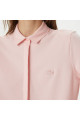 Kadın Slim Fit Organik Pamuk Pembe Gömlek Kadın Slim Fit Organik Pamuk Pembe Gömlek