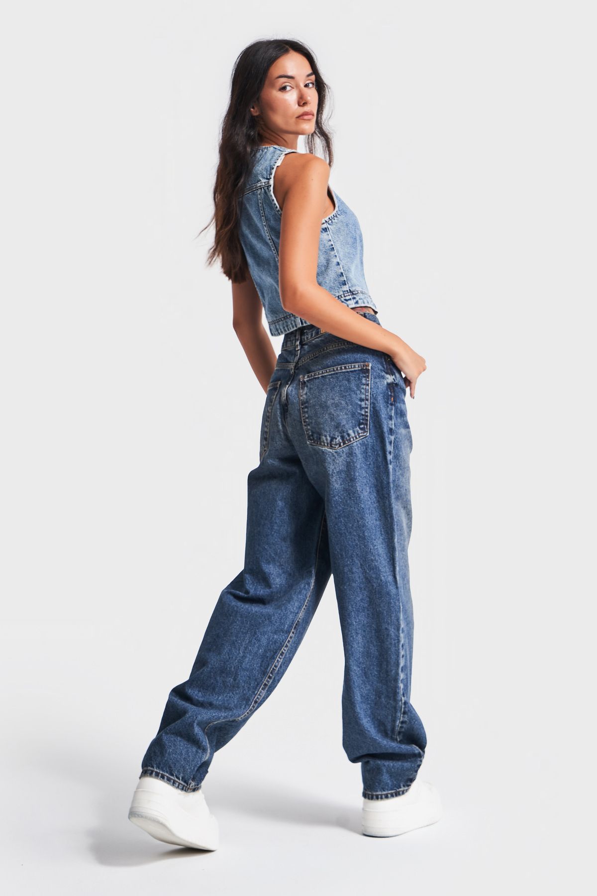 Kadın T.Kot Rengi 2w48 Skater Fir Bol Kesim Denim Kadın T.Kot Rengi 2w48 Skater Fir Bol Kesim Denim