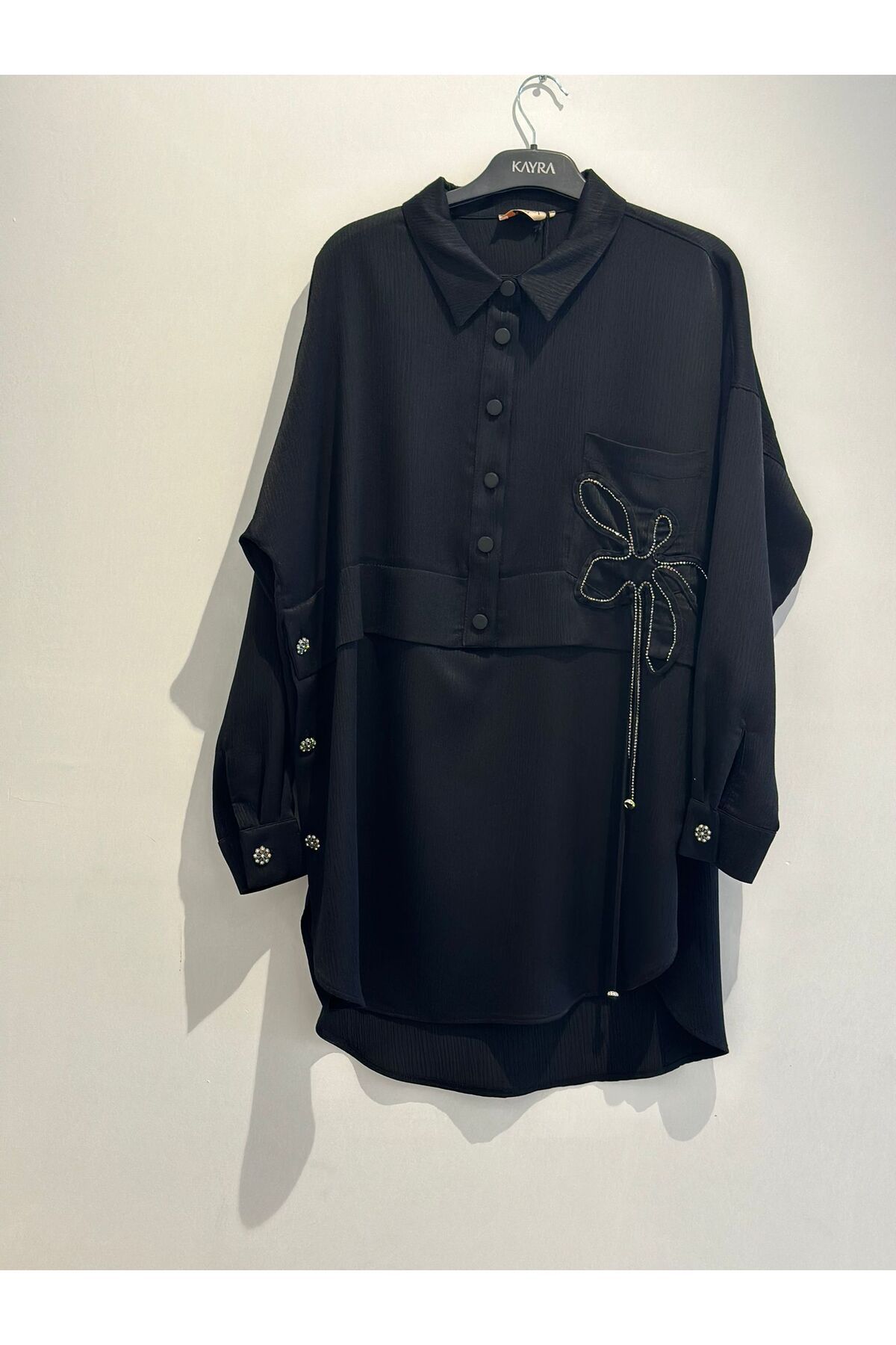 Katman Detaylı Taşlı Tunik Katman Detaylı Taşlı Tunik