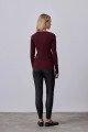 Uzun Kollu Basic Pamuk Tshirt - Bordo Uzun Kollu Basic Pamuk Tshirt - Bordo