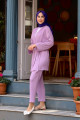 Kuşaklı Detaylı Tesettür Kimono Takım Kuşaklı Detaylı Tesettür Kimono Takım