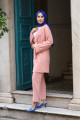 Kuşaklı Detaylı Tesettür Kimono Takım Kuşaklı Detaylı Tesettür Kimono Takım