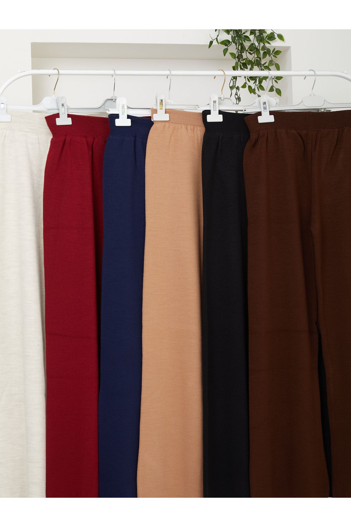 ZANSTİL Triko Geniş Paça Pantolon - Standart Beden ZANSTİL Triko Geniş Paça Pantolon - Standart Beden