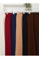 ZANSTİL Triko Geniş Paça Pantolon - Standart Beden ZANSTİL Triko Geniş Paça Pantolon - Standart Beden