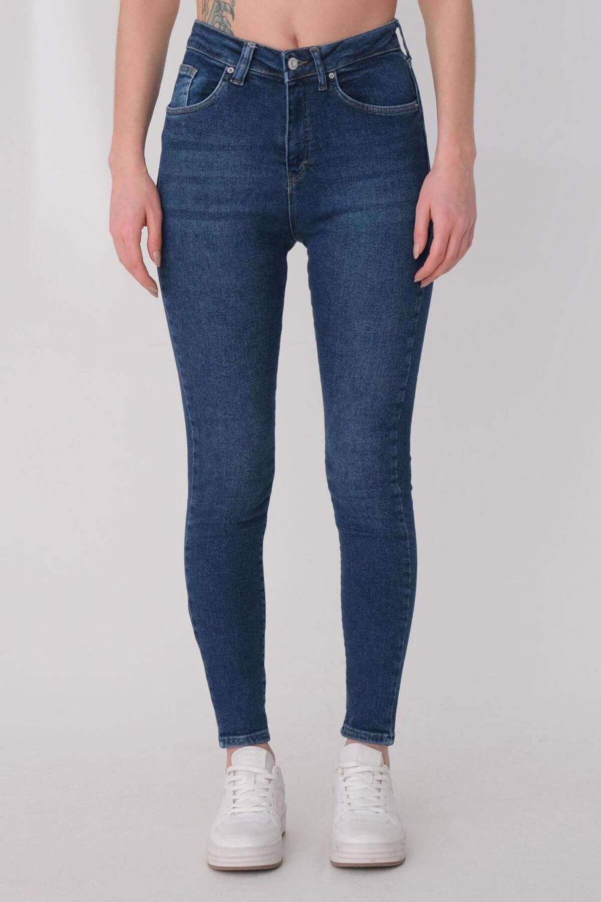 Yüksek Bel Skinny Jean Pantolon Pn6578-pnp