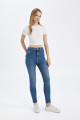 Skinny Fit Yüksek Bel Bilek Boy Jean Pantolon C7611AX24WN Skinny Fit Yüksek Bel Bilek Boy Jean Pantolon C7611AX24WN