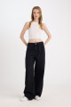 Wide Leg Geniş Bol Paça Bağcıklı Bel Cepli Uzun Jean Pantolon D5522AX24WN Wide Leg Geniş Bol Paça Bağcıklı Bel Cepli Uzun Jean Pantolon D5522AX24WN
