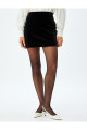 Mini Kadife Etek Slim Fit Standart Bel Mini Kadife Etek Slim Fit Standart Bel