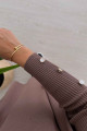 Oversize Merserize Tunik - Vizon Oversize Merserize Tunik - Vizon