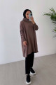 Oversize Merserize Tunik - Vizon Oversize Merserize Tunik - Vizon