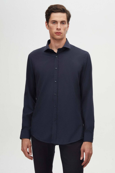 Slim Fit Lacivert Italyan Yaka Dar Kesim Klasik Kravatlık Uzun Kollu Kolay Ütülenebilir Ne Slim Fit Lacivert Italyan Yaka Dar Kesim Klasik Kravatlık Uzun Kollu Kolay Ütülenebilir Ne