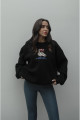Siyah Ayıcık Baskılı Sweatshirt Siyah Ayıcık Baskılı Sweatshirt