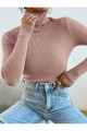 Unisex Somon Pamuklu Balıkçı Yaka Kaşkorse Şardonlu Slimfit Boğazlı Kazak Unisex Somon Pamuklu Balıkçı Yaka Kaşkorse Şardonlu Slimfit Boğazlı Kazak