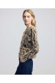 Leopar jakarlı hırka Leopar jakarlı hırka