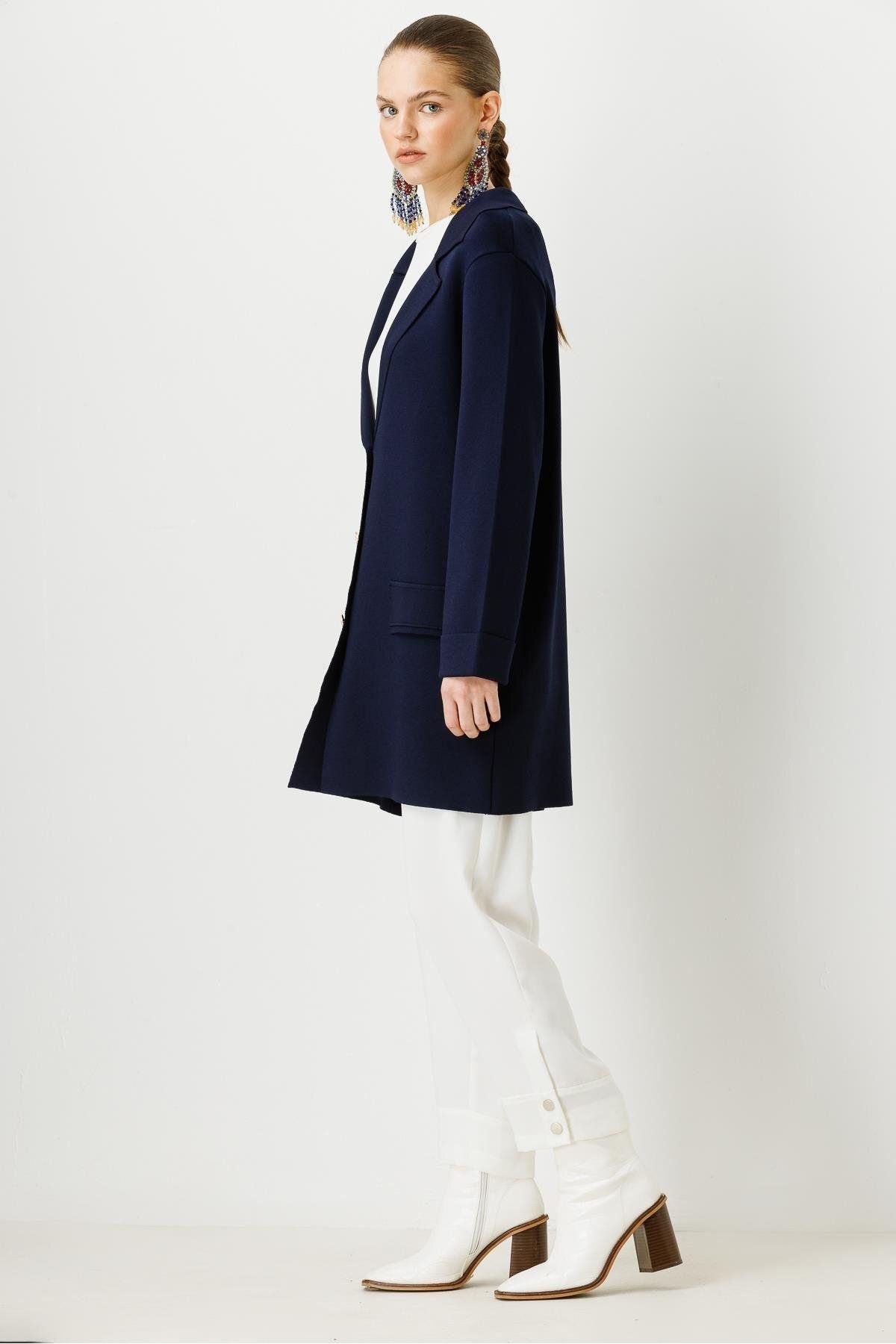 Triko Ceket Lacivert Triko Ceket Lacivert