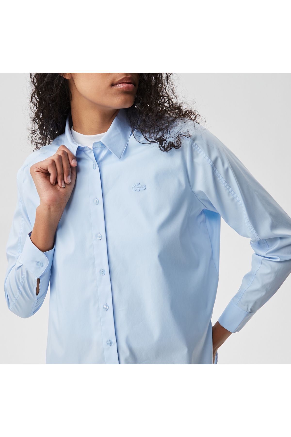 Kadın Regular Fit Mavi Gömlek Kadın Regular Fit Mavi Gömlek