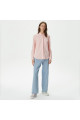 Kadın Slim Fit Organik Pamuk Pembe Gömlek Kadın Slim Fit Organik Pamuk Pembe Gömlek