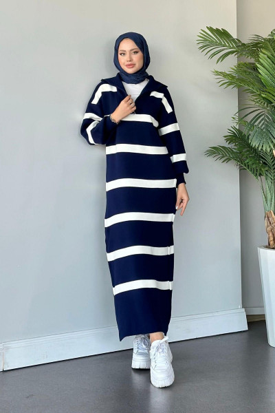 Sümeyye Triko Elbise Lacivert Sümeyye Triko Elbise Lacivert