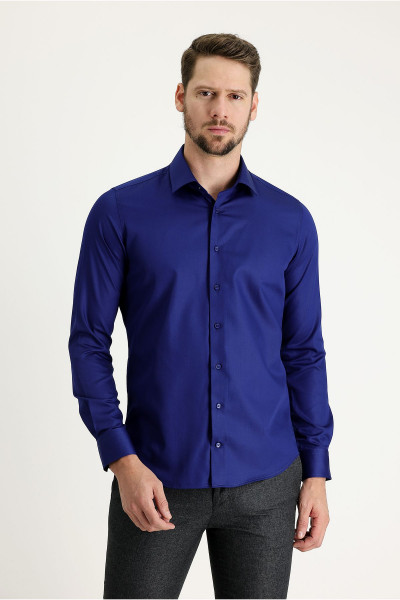 Uzun Kol Non Iron Slim Fit Dar Kesim Gömlek Uzun Kol Non Iron Slim Fit Dar Kesim Gömlek