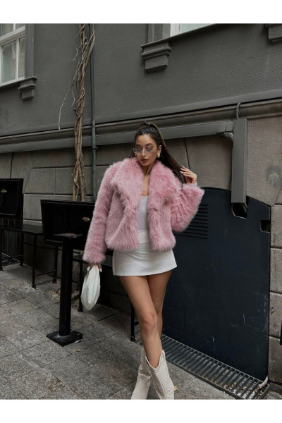 Pembe Peluş Kürk Pembe Peluş Kürk