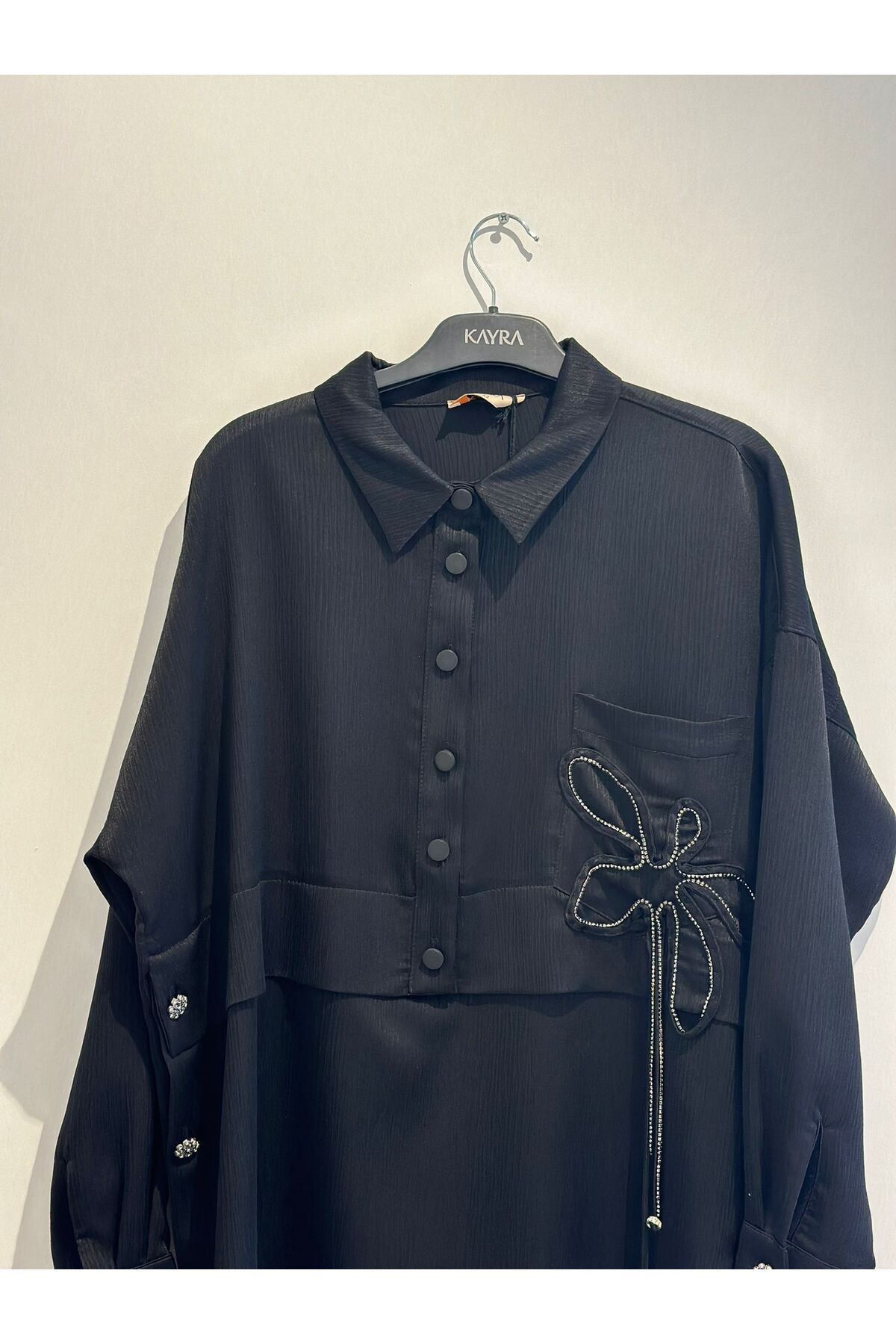 Katman Detaylı Taşlı Tunik Katman Detaylı Taşlı Tunik