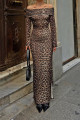 Kahverengi Buf Leopar Madonna Uzun Kol Kadın Sandy Midi Elbise Kahverengi Buf Leopar Madonna Uzun Kol Kadın Sandy Midi Elbise