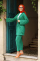 Kuşaklı Detaylı Tesettür Kimono Takım Kuşaklı Detaylı Tesettür Kimono Takım