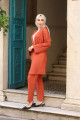 Kuşaklı Detaylı Tesettür Kimono Takım Kuşaklı Detaylı Tesettür Kimono Takım