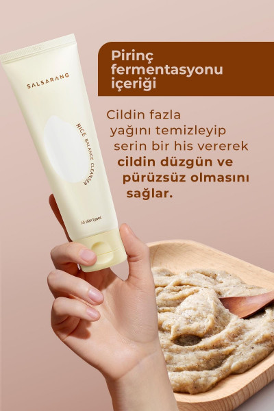 Salsarang Pirinç Kepeği Içeren Dengeleyici Temizleyici 120ml Salsarang Pirinç Kepeği Içeren Dengeleyici Temizleyici 120ml
