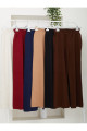 ZANSTİL Triko Geniş Paça Pantolon - Standart Beden ZANSTİL Triko Geniş Paça Pantolon - Standart Beden